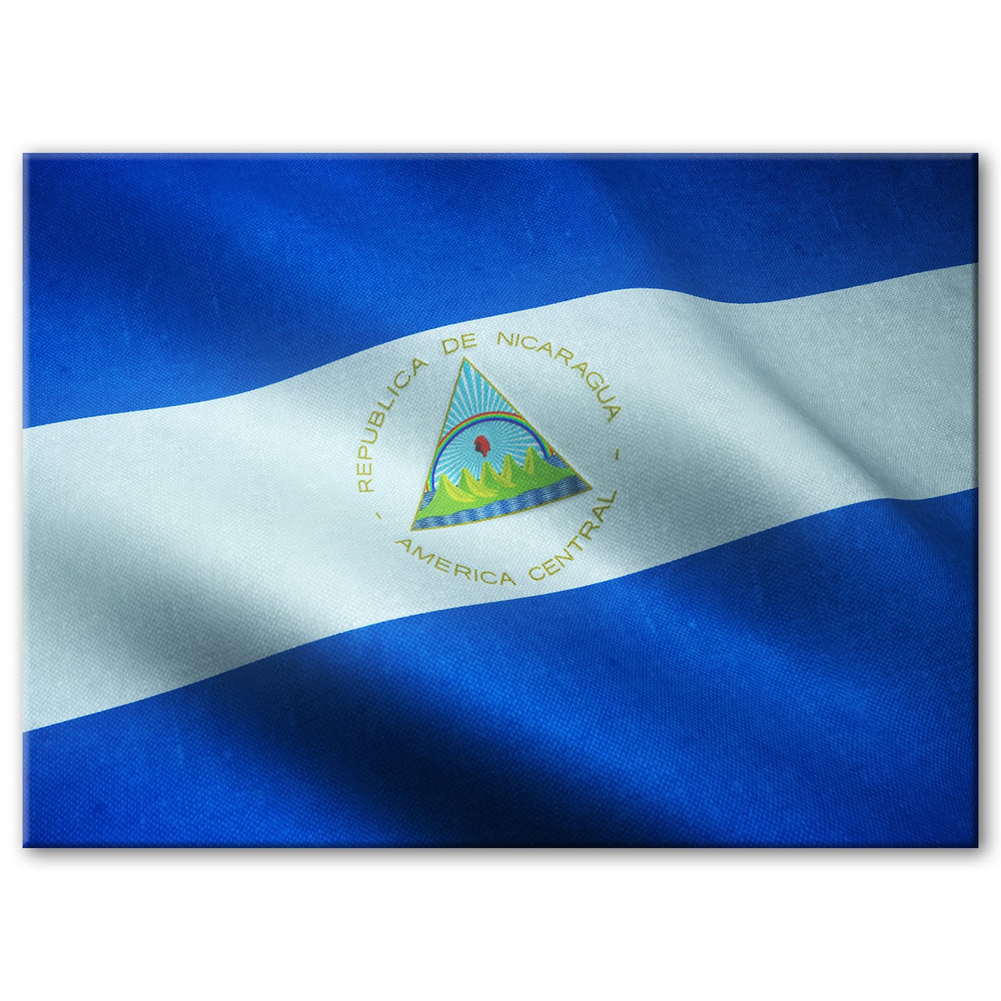 Nicargua Flag | Magnet | 4"x5.5"