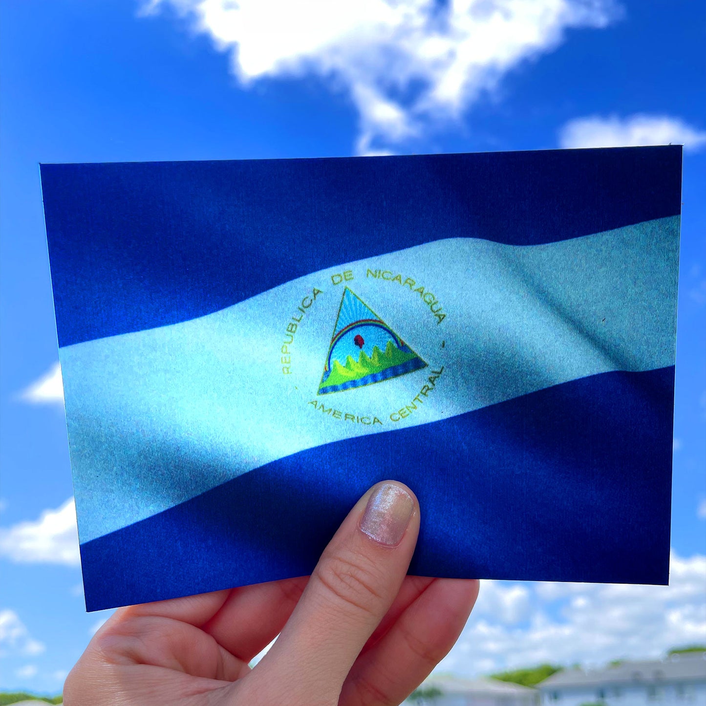 Nicargua Flag | Magnet | 4"x5.5"